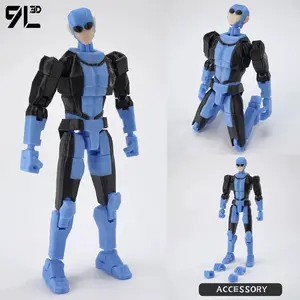 9L 3D 3D Printed Articulated Omni-Man Action Figure From Invincible Series With Interchangeable Hands Collectible Model