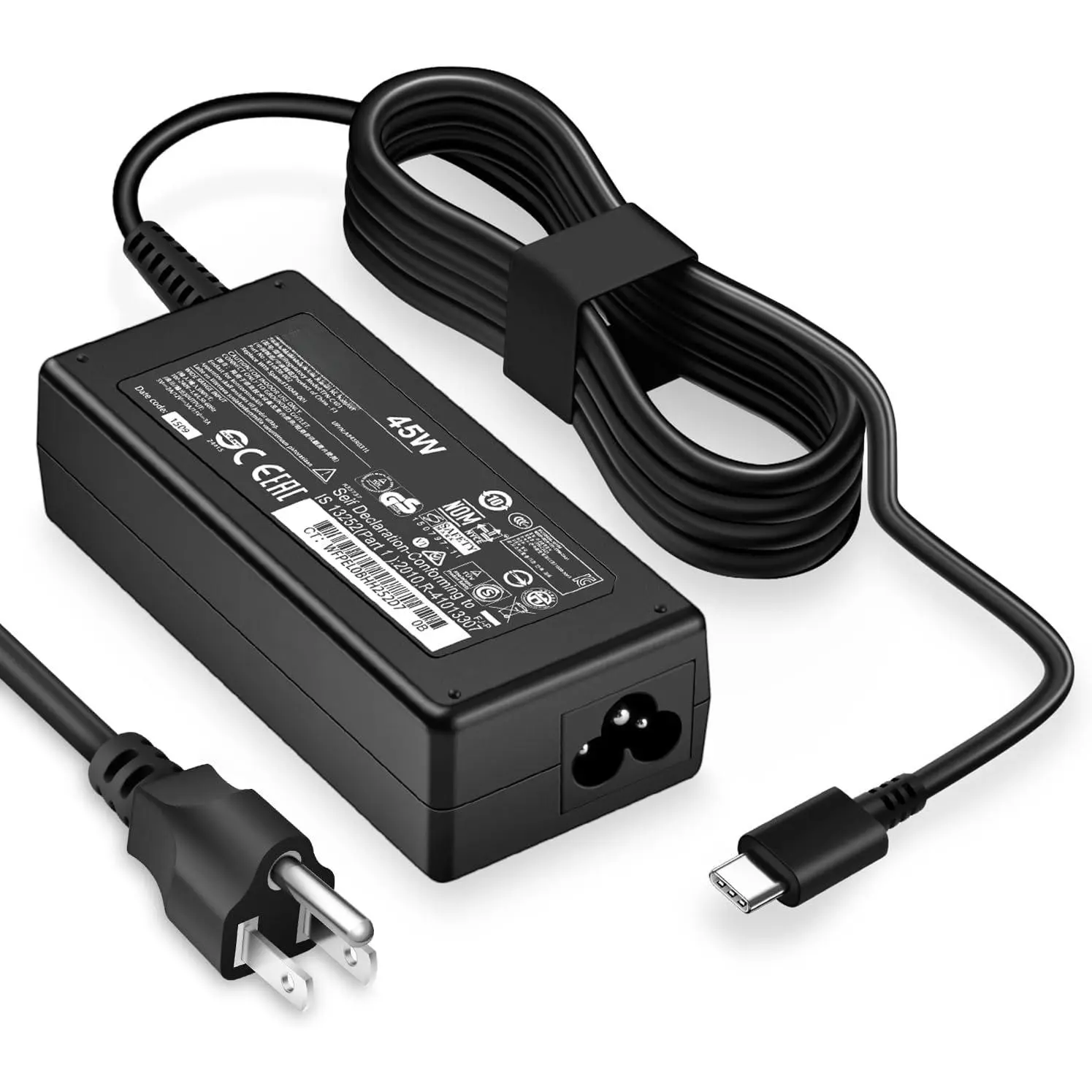 Chromebook Charger USB C Laptop Charger Compatible with , , , , , ,  Type C 45W  Power Adapter