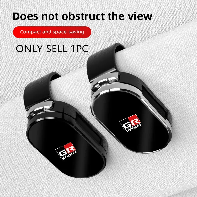 Car Sunglasses Holder Car Sun Visor Glasses Storage Clip Car Organization Accessories For Toyota Corolla Yaris Aygo Prius CHR Camry Auris Avensis Land Cruiser Prado 4Runner Hilux Harrier Avalon Venza Fortuner Verso Sienna Mirai