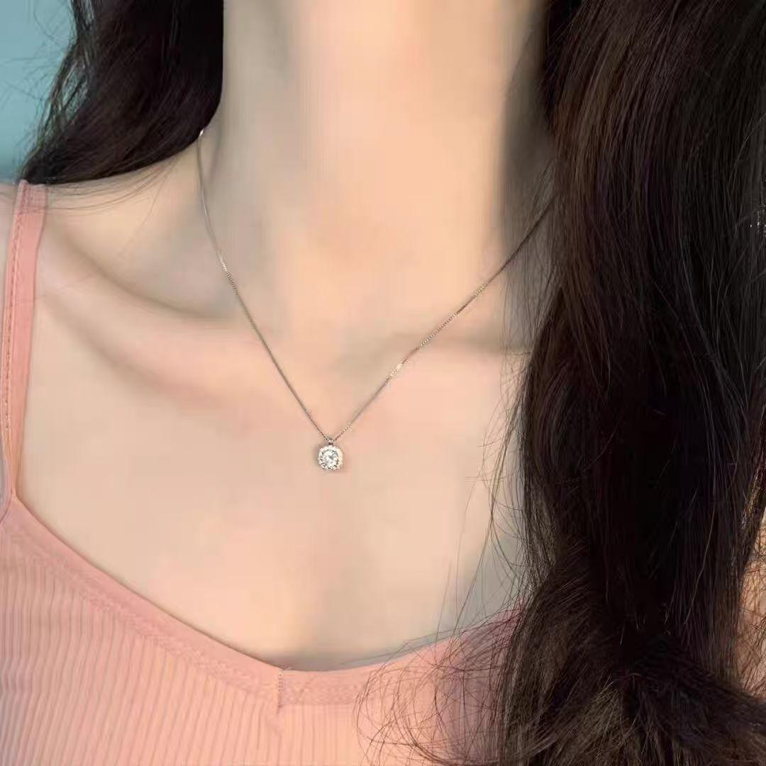 Three-piece set of eleganceaccessible luxuryclassy full diamond zircon necklace earrings ring set decoration popular clavicle necklace