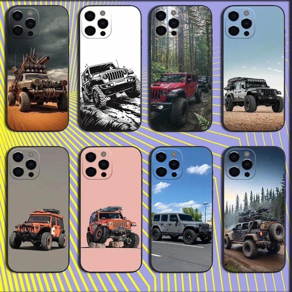 Rugged Off-Road Art Mobile Phone Case with Protection, Shockproof Soft Shell for iPhone 11-17 Pro Max/Plus & Samsung Galaxy S23-S25, High-Print Aesthetic, Durable 4x4 Adventure Accessories