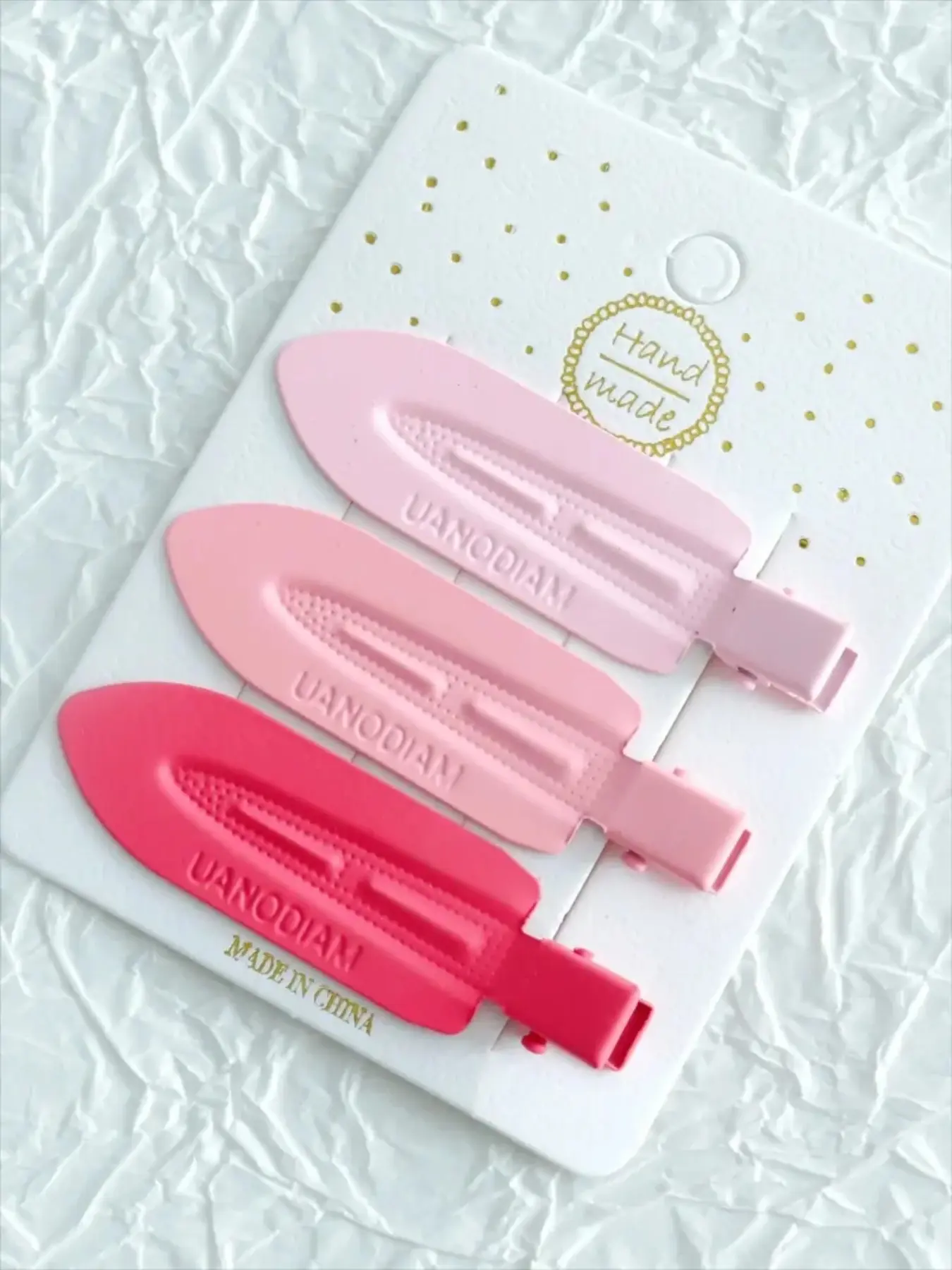 3 Pack No Bend No Crease Hair Clips, Pin Curl Styling Clips for Makeup, Curling Clips, Creaseless Hair Clips