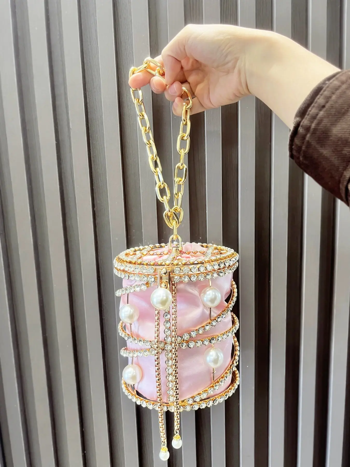 Women's Elegant Rhinestone Decorated Evening Bag, Exquisite Trendy Handbag, Fashionable Bag for Party Decoration, Concert Purse