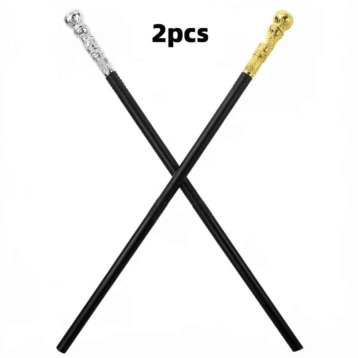 Halloween Party Props, and Silver Color Staffs, King Role Play Costume Accessories, Adult Halloween Decorations, Long Stick Ornament
