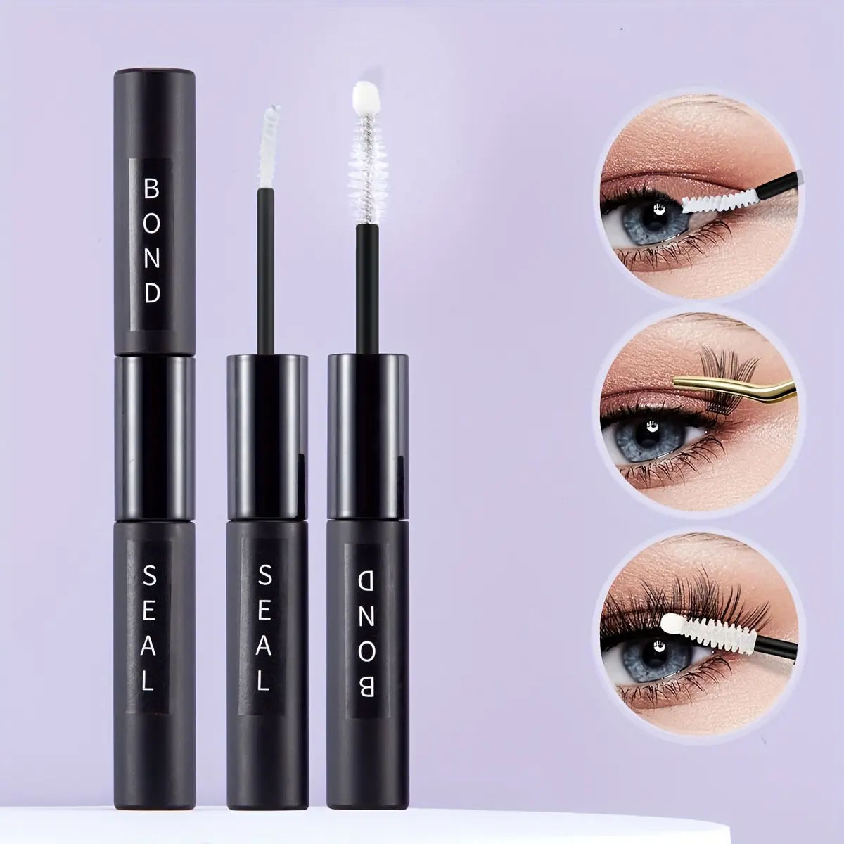 2-In-1 False Mascara |   Waterproof Mascara |   Up to 72 Hours of Strength |   Transparent And White Eyelash Extension Gel Suitable for All Skin Types |   Perfect Makeup Tool for Holiday Mascara Makeup Kit