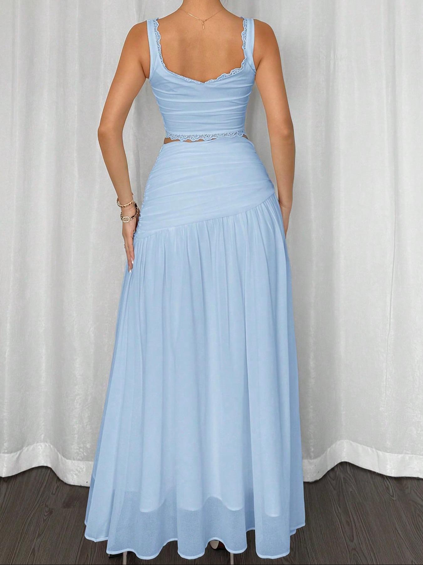 Women's Plain Skirt, Elegant A Line Skirt for Beach Holiday Vacation, Ladies Clothes for All Seasons, Solid Color Skirt