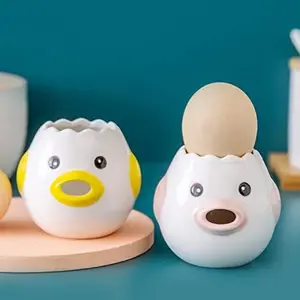 2-Pack Chicken Shape Egg Yolk Separator, Cute Kitchen Tool, Creative Egg Filter, Home Use, Easy-To-Use Egg Separating Machine