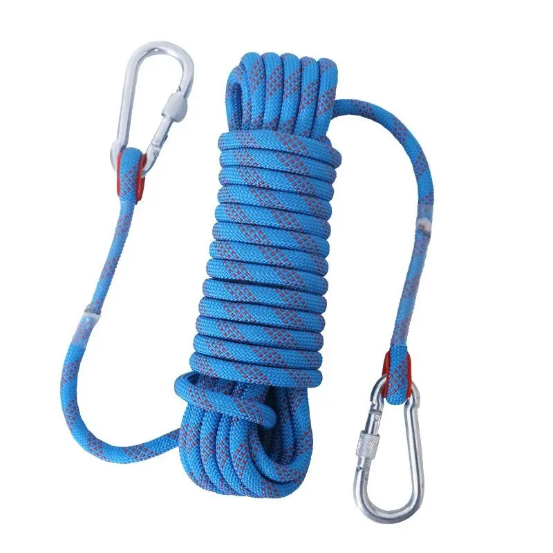 Static Climbing Rope, Thickened Durable High-Strength Safety Rope, Ideal for Mountaineering, Rock Climbing, Rappelling, Outdoor Rescue Activities