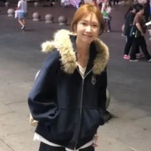 Harajuku Fur Patchwork Grunge Hoodies Women Preppy Style Cartoon Vintage Casual Hooded Aesthetic Loose Sweatshirt Jacket