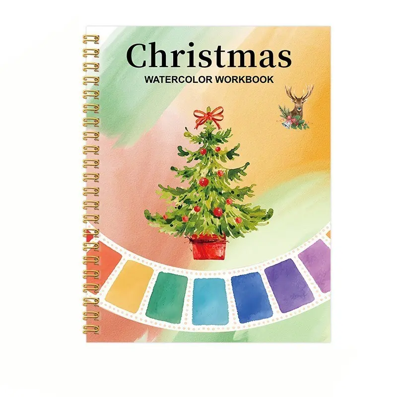 Adult Christmas Tree Sketchbook, Snow House Drawing Book, Perfect for Art Lovers, Ideal Christmas and New Year Gift