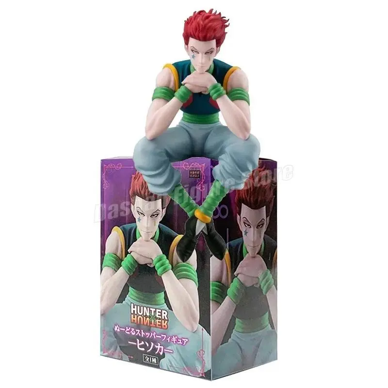 Anime Hunter×Hunter PVC Action Toy Figures - Hisoka, Kurapika, Chrollo, Illumi Collectible Dolls, 13-15cm Comics Themed Toys for 12+ Years, Children Development, House Decor & Car Ornaments, Noodle Stopper Models