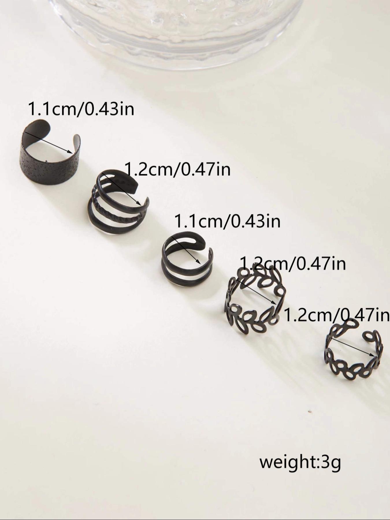 Women's 2024 Summer Hollow Out Ear Cuff, Hollow Out Design C-shaped Ear Cuff, Ear Jewelry for Party, Daily Decor for Girl