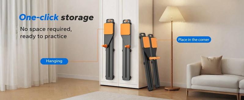 Multi-functional Ab Exercise Board, Foldable Home Pilates Reformer with Knee Mat, Timer and Resistance Bands, Abs Workout Equipment for Abdominal & Core Strength Training