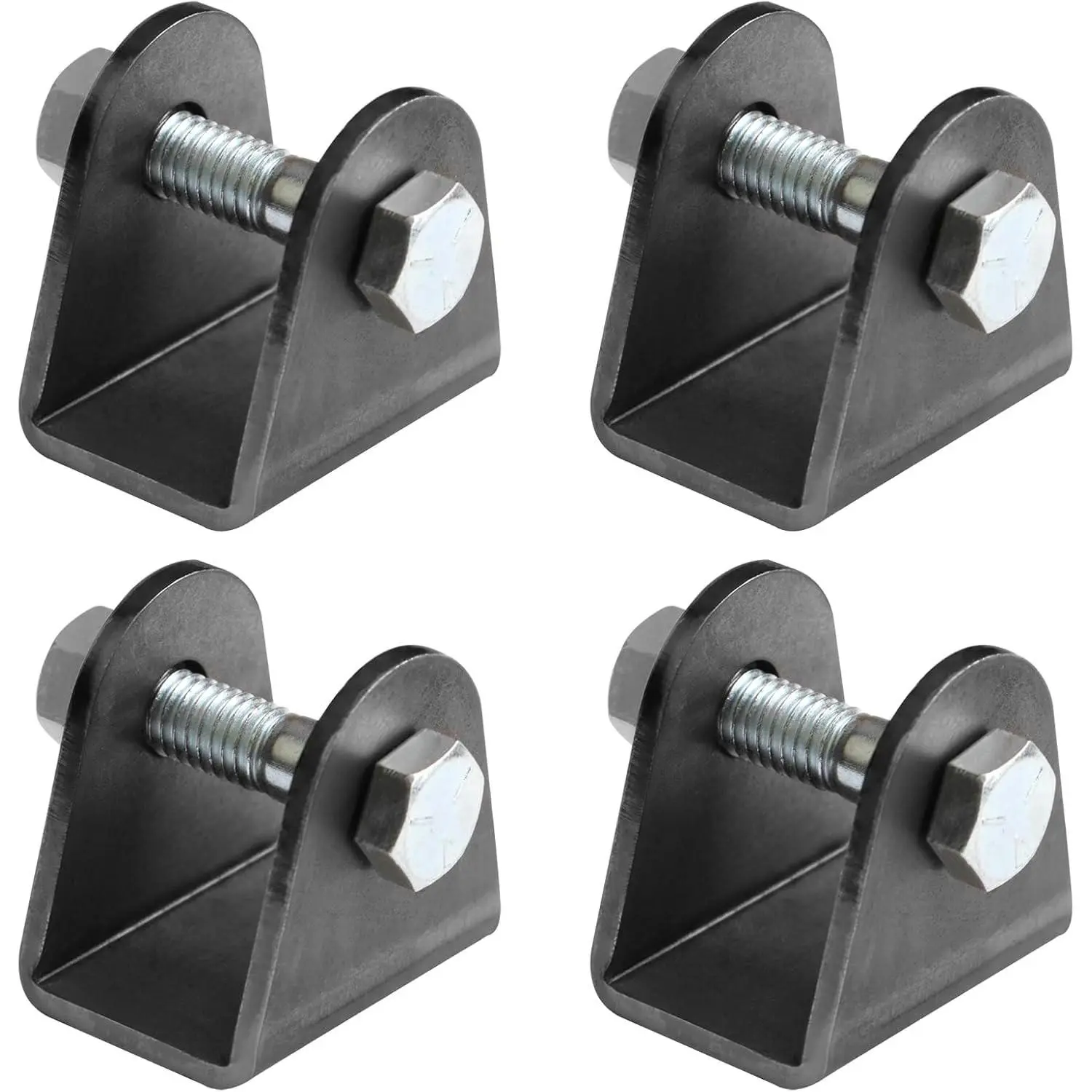 4 Pack Weld on Shock Mount, Shock Absorption Suspension Bracket for Motorcycle ATV Go Kart, 1" Inner Width