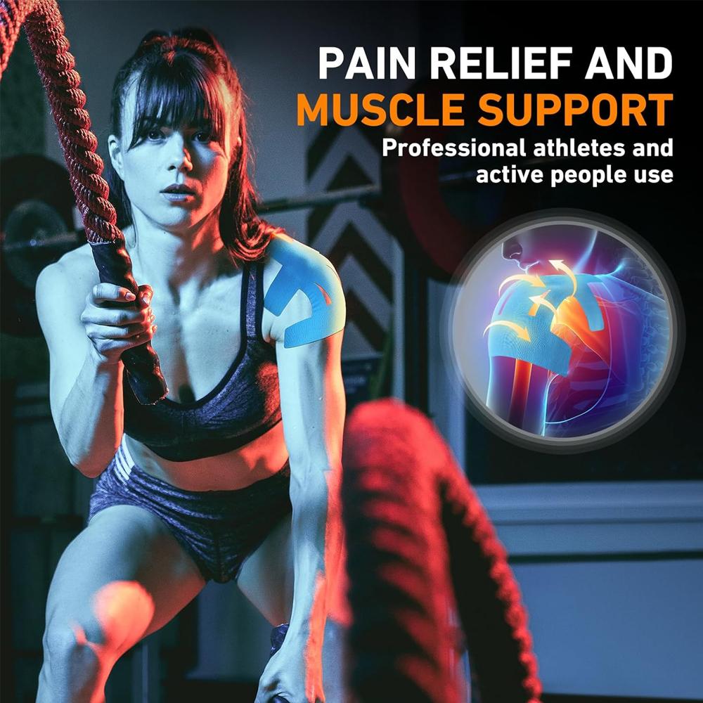 1/5/10PC Precut Kinesiology Tape for Shoulder Support & Stability,Shoulder Pain Relief Athletic Tape - Waterproof & Elastic 1/5/10PC Precut Kinesiology Tape for Shoulder Support & Stability,Shoulder Pain Relief Athletic Tape - Waterproof & Elastic