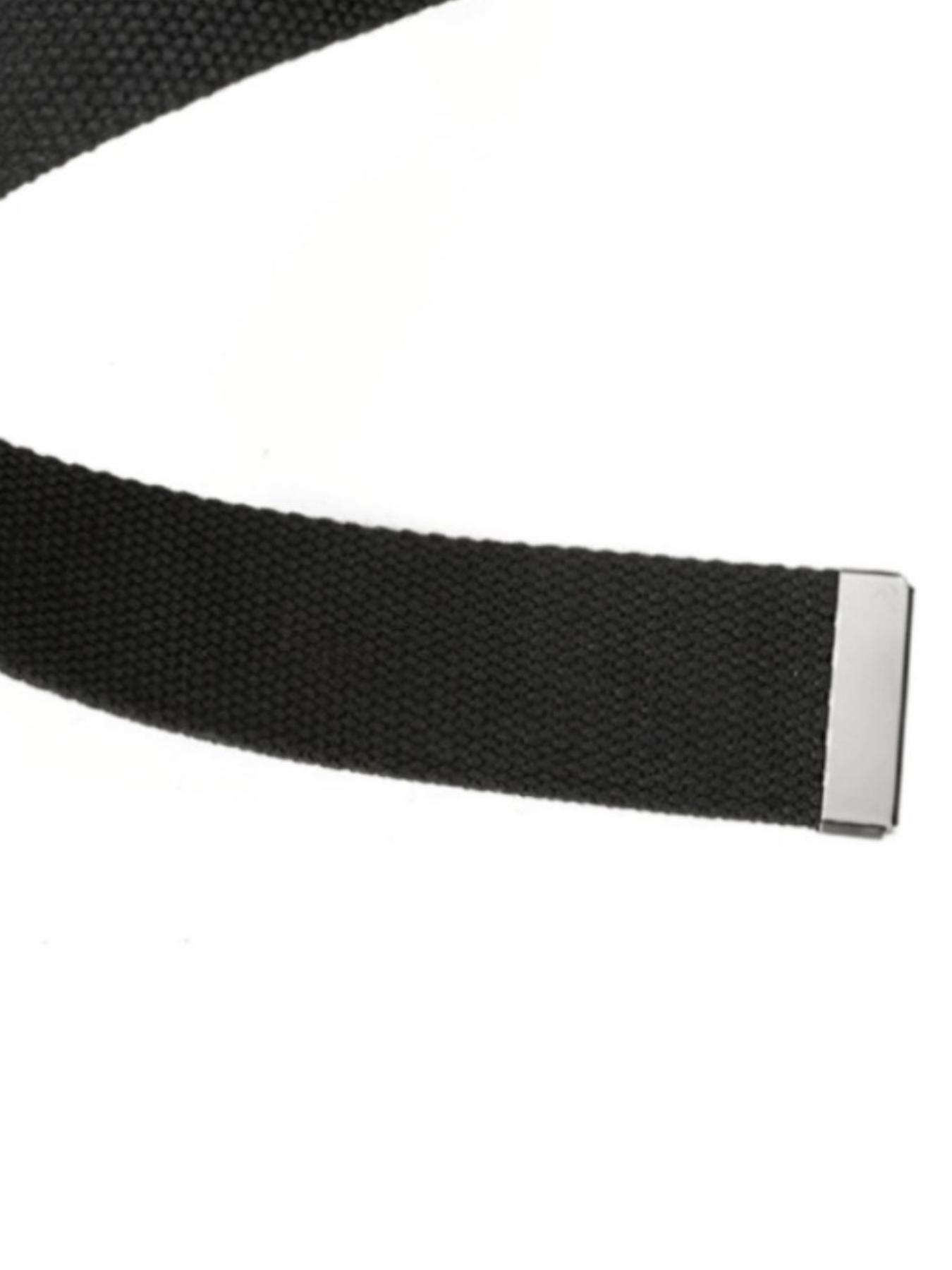 Unisex 1 Piece Solid Color Canvas Tactical Waist Belt, Casual Modern Waistband for Jeans, Fashion Clothes Accessories for Daily Used, Unisex Design