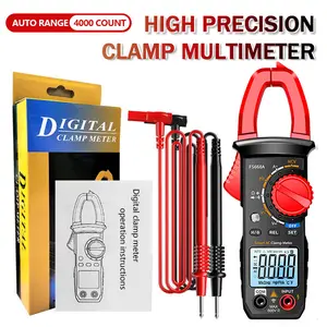 CZDANG clamp meter 600A AC current+NCV+automatic shutdown 4000 counting automatic range with backlight data retention, safe electrical tool