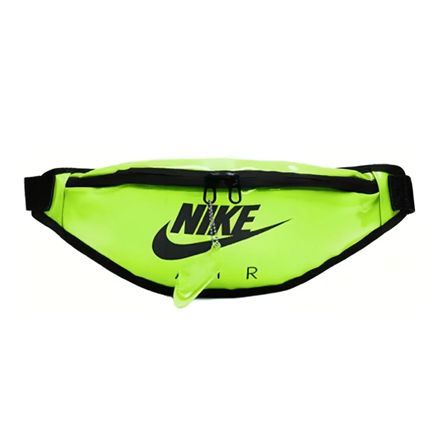 Nike Heritage Logo Patchwork Waist Bag for Men and Women – Fluorescent Yellow