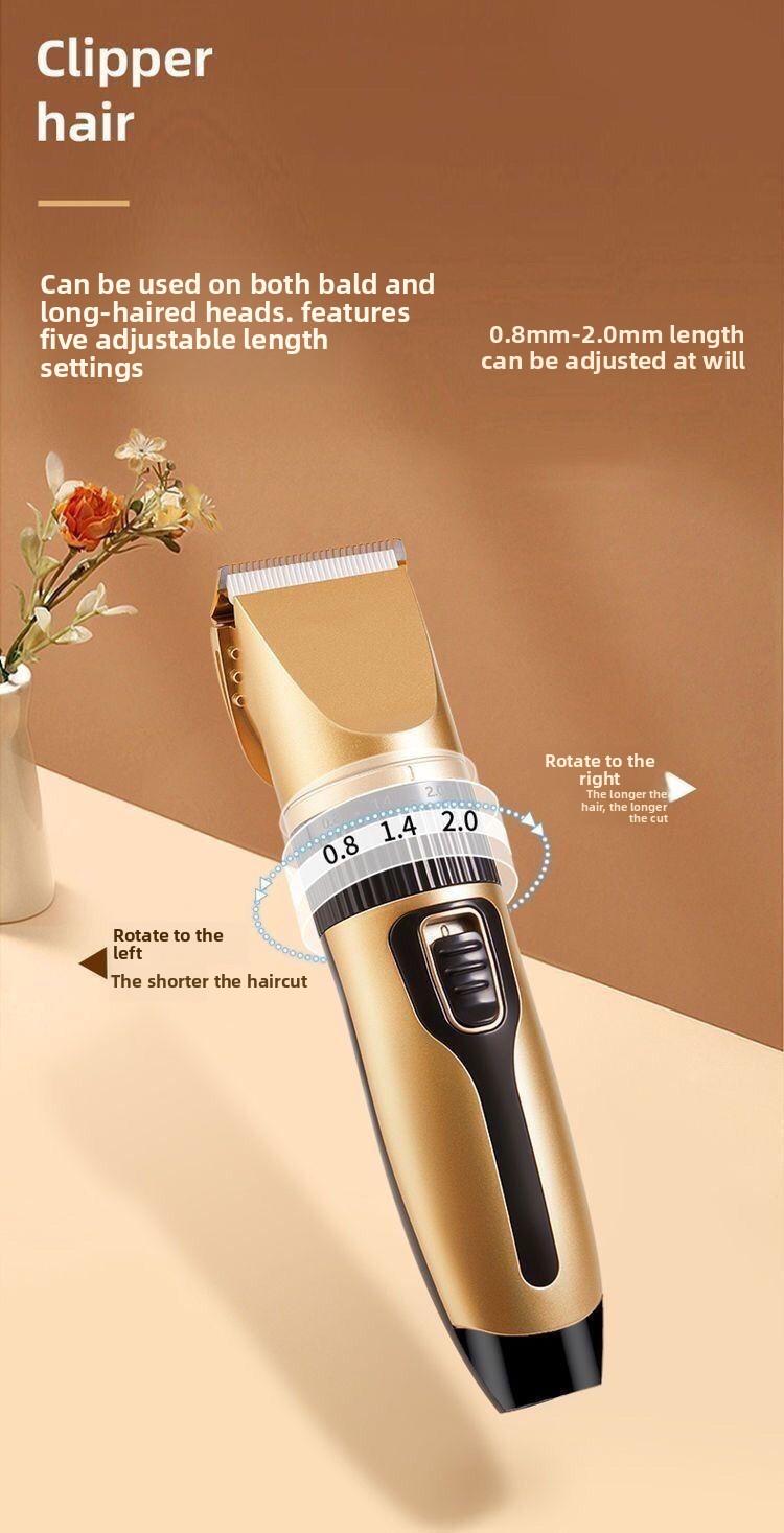 Household hair clipper, electric hair trimmer, hair cutter, hair shaving device, adult self-haircut tool, children's silent clipper