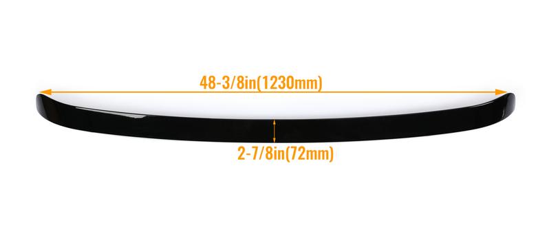 Roof Spoiler Compatible with 2018-2023 Toyota Camry All Model Rear Window Wing Painted Black