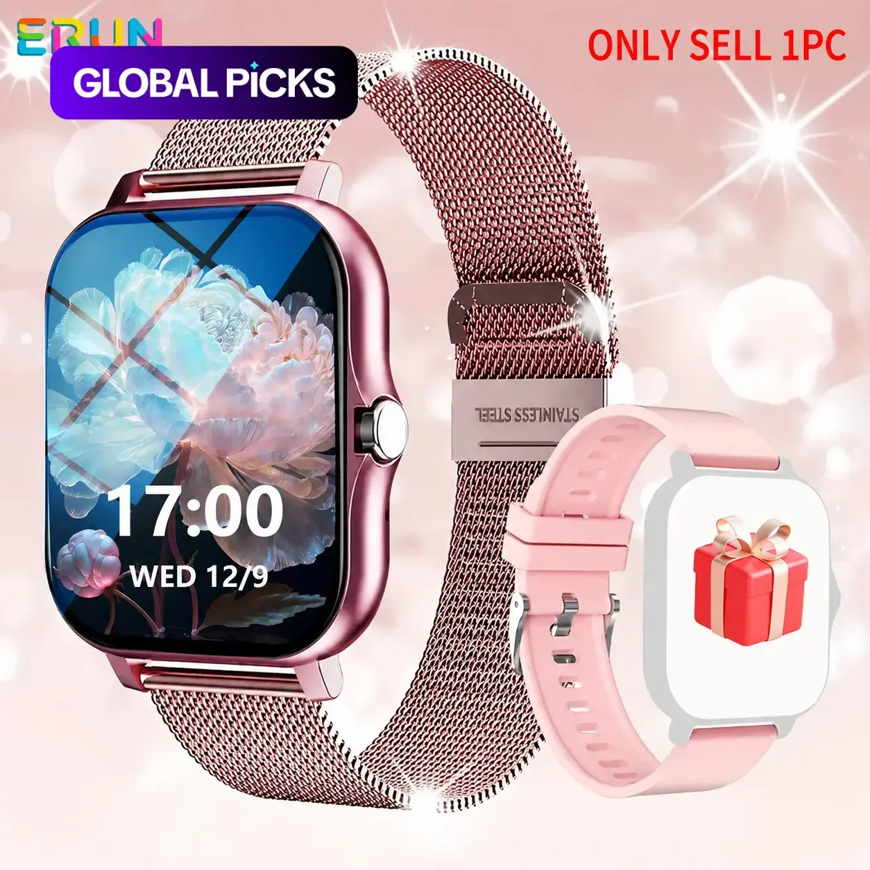 Multifunctional Smartwatch, Smart Watch For Android, 1.83 Inch Sports Watch with Multi-Sport Modes, Phone Call & Bluetooth, Stainless Steel Band, Lithium Battery #GLOBAL PICKS