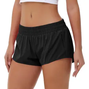 Lightweight Athletic Shorts for Women, Quick Dry Running Shorts with Zip Pocket and Liner Womens Gym Workout ShortsGift.