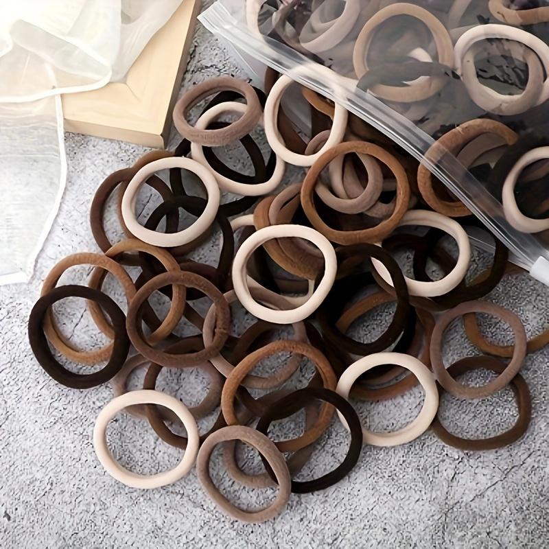 Women's Basic Hair Bands, 50 Pcs Simple Solid-Color Elastic Headbands, Hair Rope Ties, Hair Accessories Set and Ponytail Holders, Hair Accessory Set