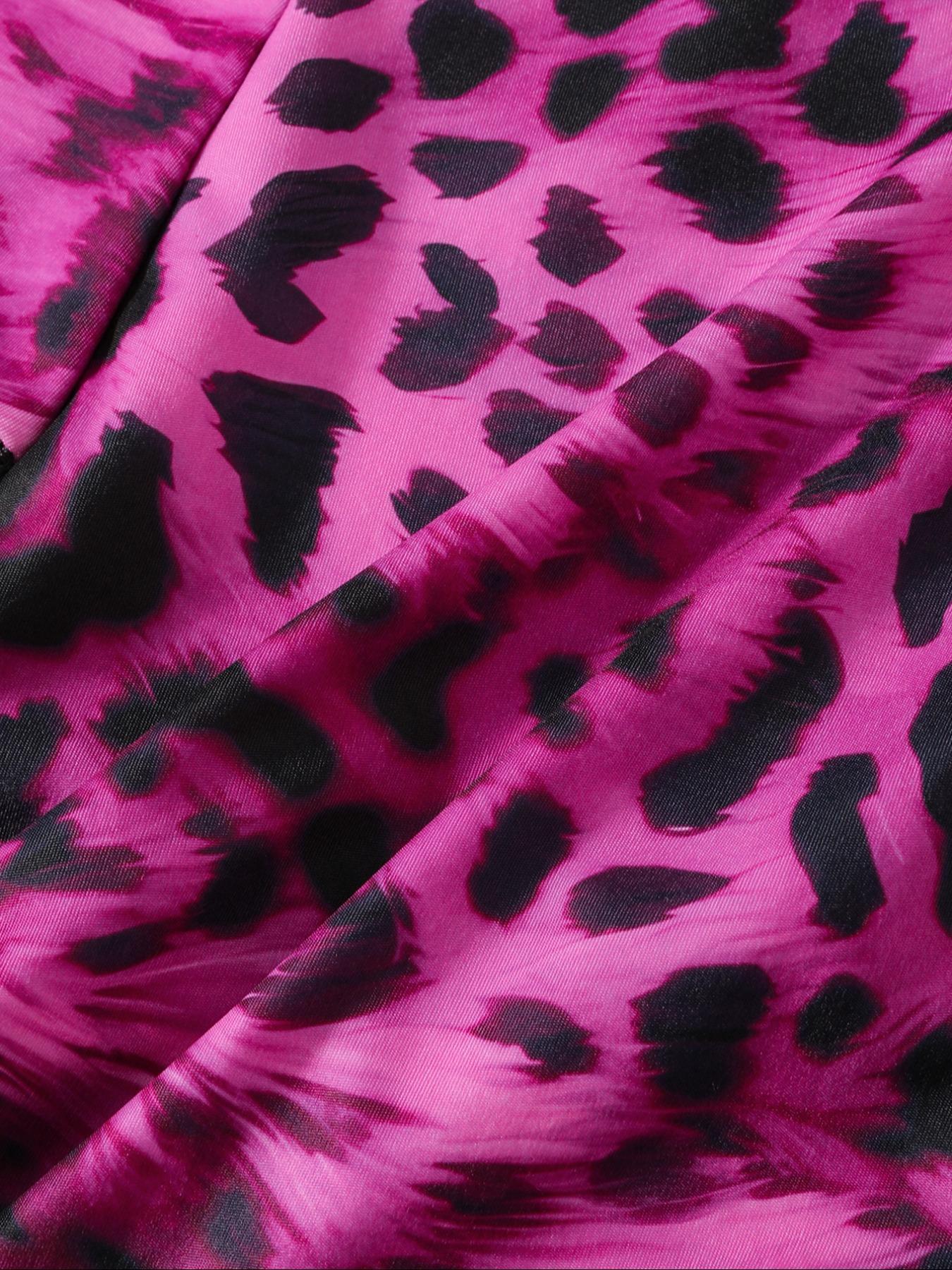 [Plus Size] Solid / All Over Print Leopard Contrast Lace Panty, Breathable Comfortable Panties for Daily Wear, Women's Underwear for All Seasons, Soft Stylish Brief