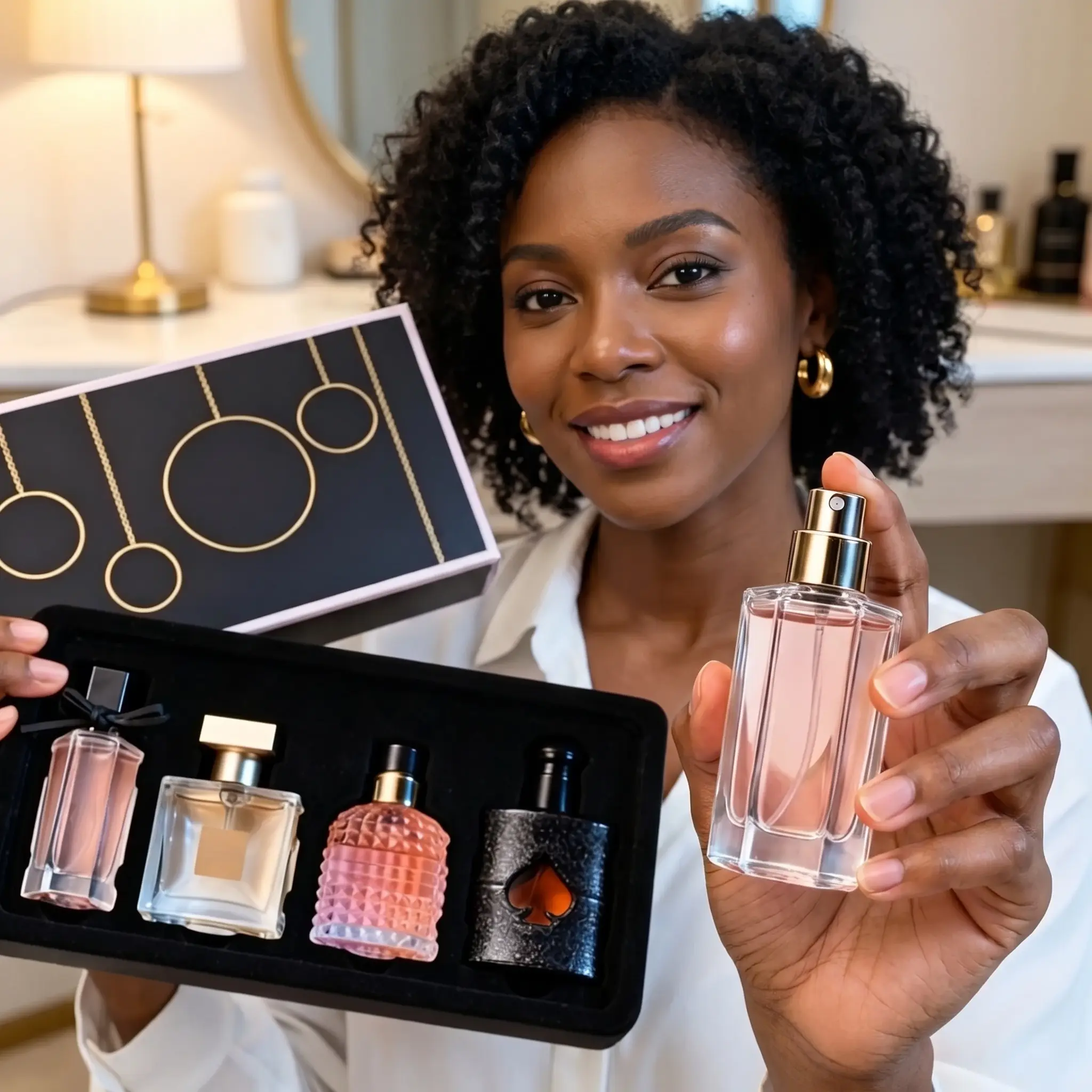 4-in-1 Perfume Gift Box: Fresh, Long-Lasting & Delicate FloralFragrance Collection,summer outifit