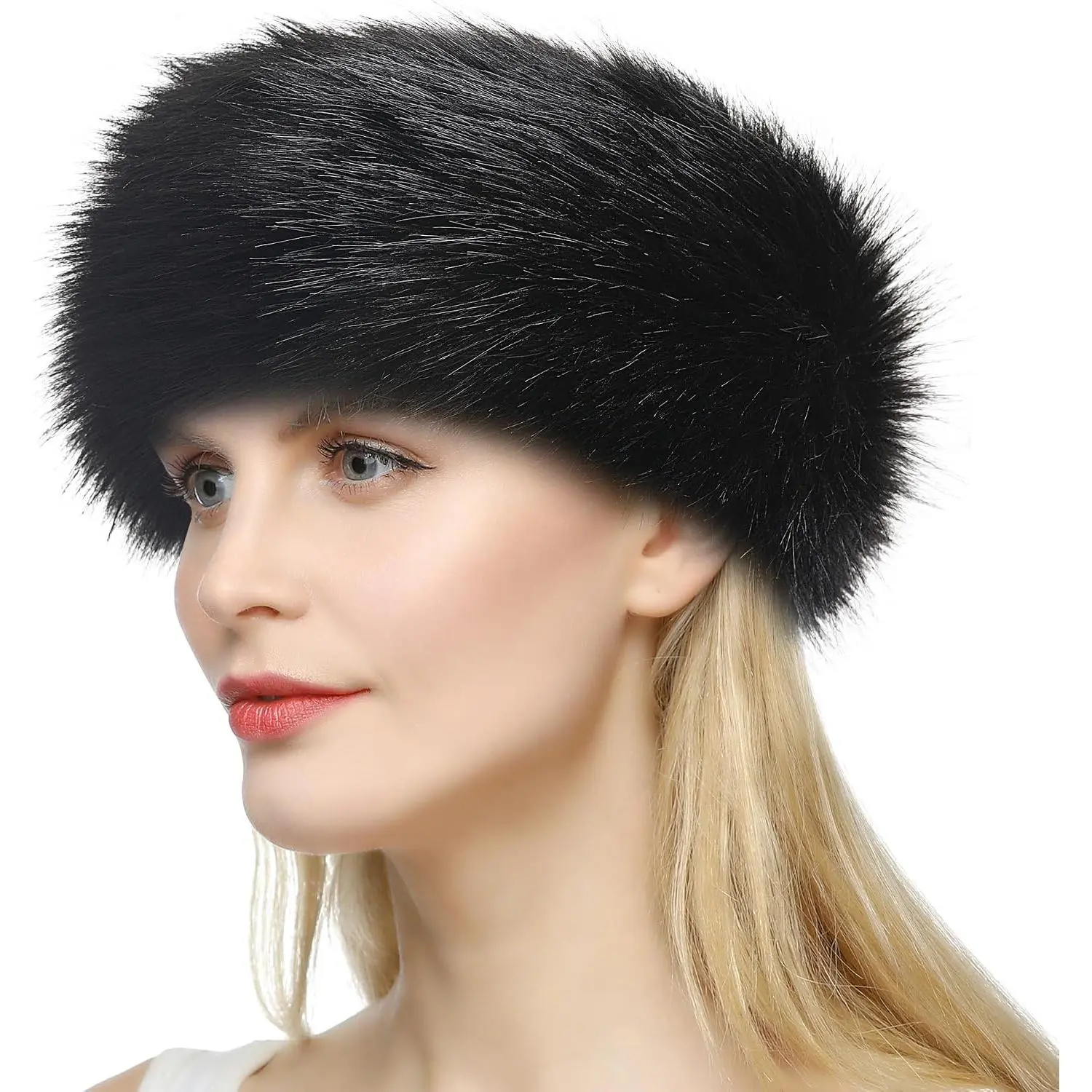 Womens Faux  Headband Winter Earwarmer Earmuff Ski