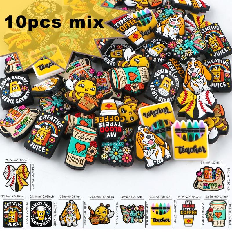 Mixed Color Round Beads, 10pcs DIY Jewelry Making Supplies for Bracelet & Necklace, DIY Jewelry Accessories for Women & Girls, Crafts Accessories