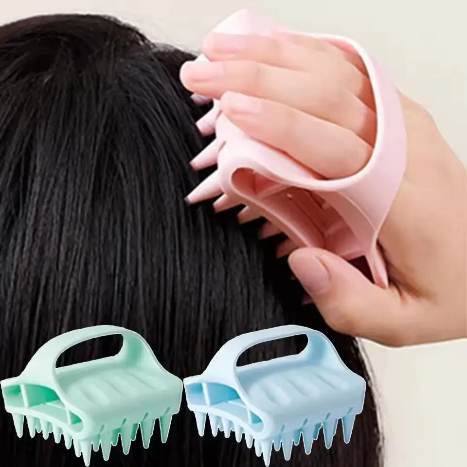 Silicone Scalp Massaging Shampoo Brush, Gentle Exfoliating & Nourishing Design, for Men & Women, Perfect for Daily Use