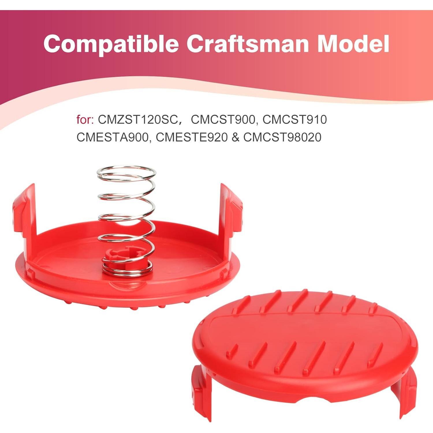 CMZST120SC CMZST0653 CMZST065 String Trimmer Spool Cap Replacement for Craftsman CMCST900,CMCST910,CMESTA900,CMESTHOS912,CMEST913,CMESTE920,CMCST98020 String Trimmer