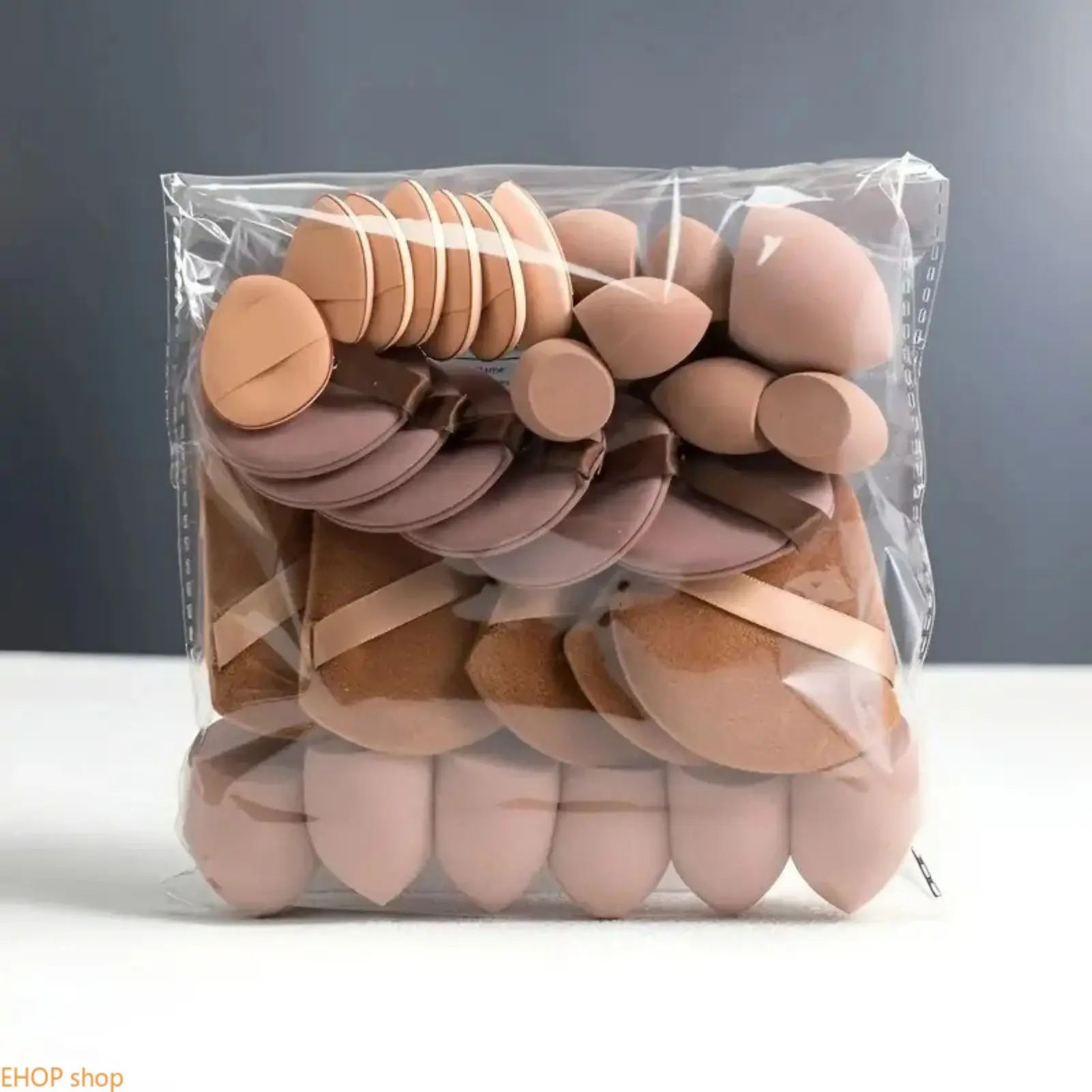 Multi-Texture Makeup Sponge and Powder Puff Set - Skin-Friendly Velvet Applicators for Blending Foundation & Setting Powder, Vegan & Cruelty-Free, Gentle Blend