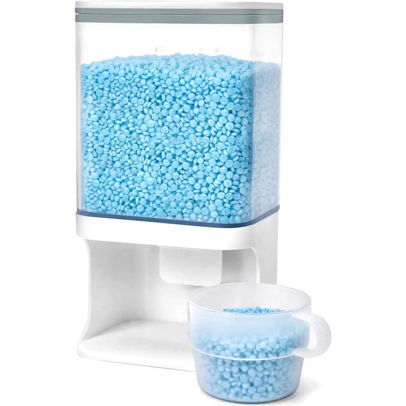Laundry Beads Dispenser, Wall-Mounted Laundry Detergent Dispenser for Laundry Room Organization, Suitable for Rice, Laundry Scent Booster Beads