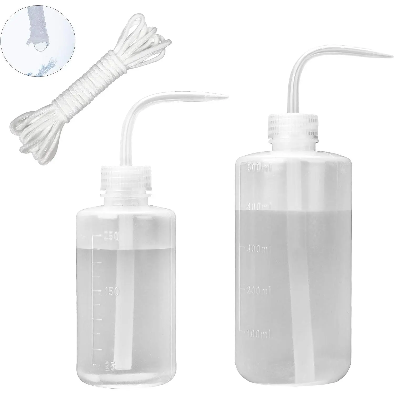 Small Watering can for Indoor , Squeeze Wash Bottle for Succulent Watering, Irrigation Bottle for  Watering, Rinse Bottle for , Eyelash, Eye wash, Lab, 250ML+500ML/8OZ+17OZ