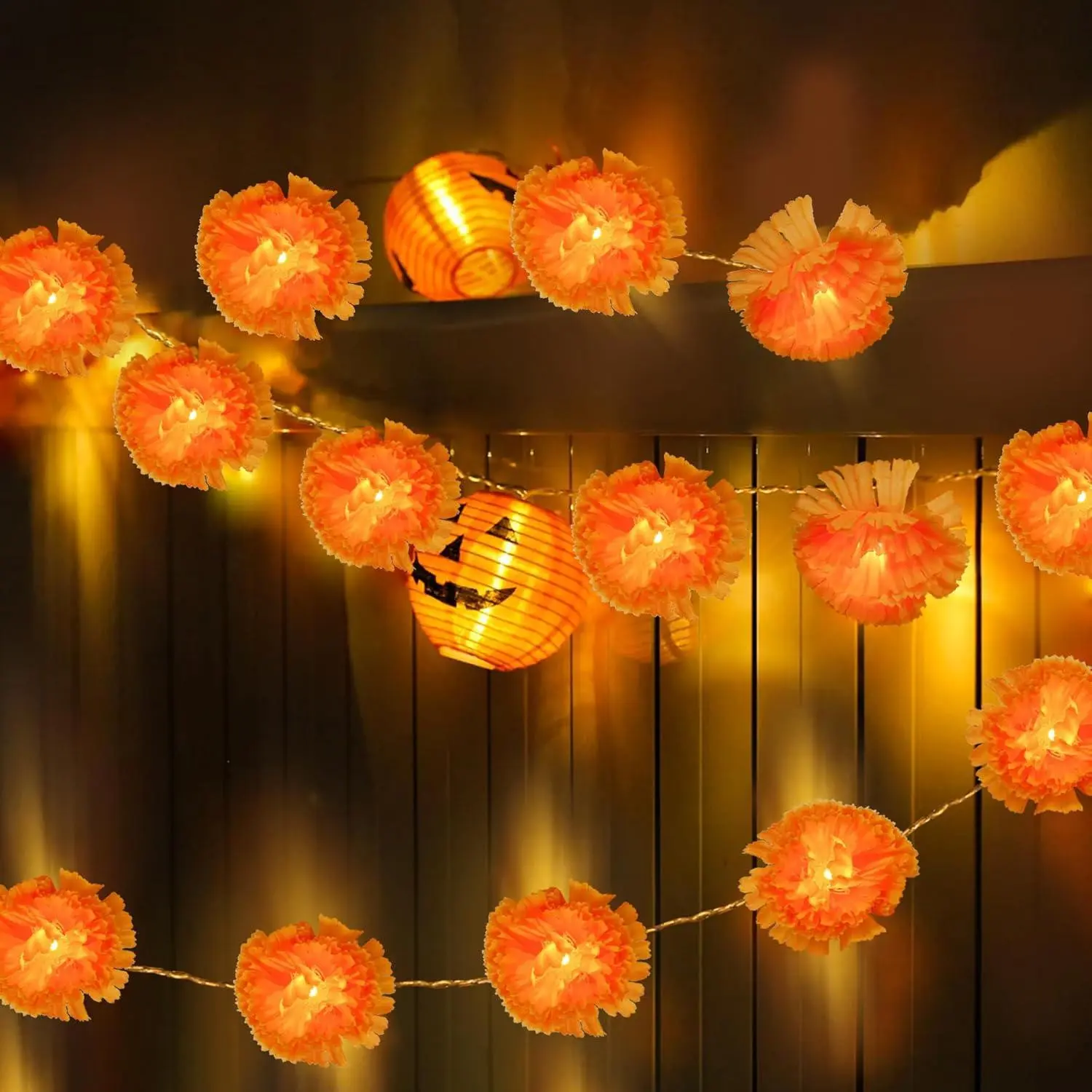 Halloween Lantern Design Hanging Light, USB Powered LED String Lights, Decorative Lamp for Home Party Garden, Decoration Item