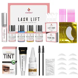 ICOnSIGn eyelash perm set, a popular combination of eyelash perm and eyebrow dye, is a must-have for home salons for 4-6 weeks, Eyebrow Tinting Cream, Eyebrow Lamination Kit