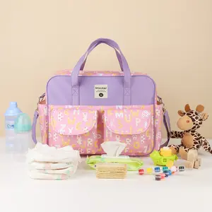 Multifunctional Mommy Bag, Waterproof Crossbody Handbag, Baby Carrier, Shoulder Strap Design, Ideal for Moms