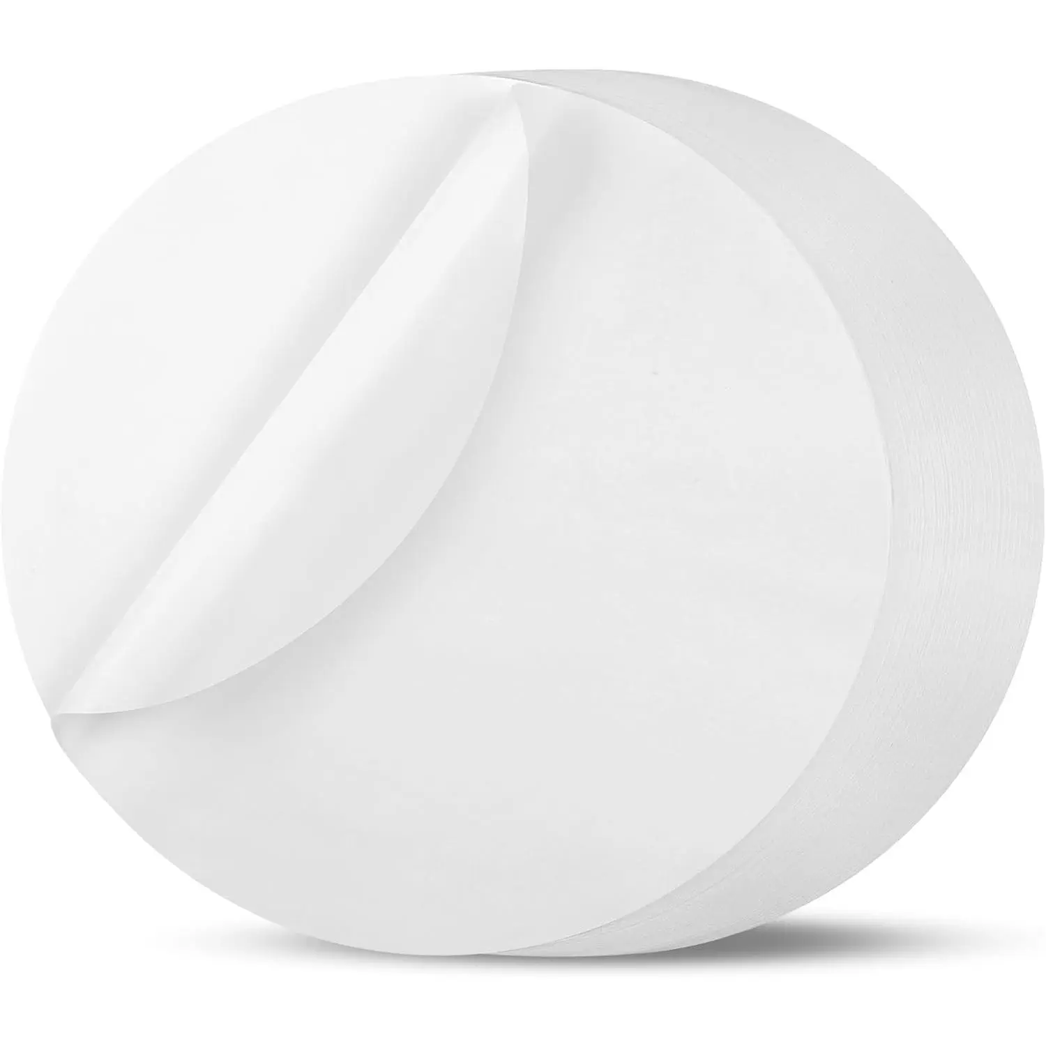 200 Pcs Pre-Cuts 9 in/23 cm Durable Enhanced Thickness White Silicone Parchment Paper Rounds, Non-Stick Oven Bakeware Liners for Pan, Daily Use, Cake Baking, Meat Burger Freezing Separation (Pet Supplies Compatible)