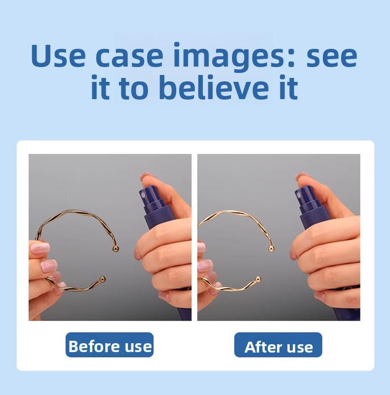 Jewelry Cleaner Non-Damaging to Gold and Silver Silver Washing Water Rust Removal Dust Removal Jewelry Care Maintenance Solution Restoration Refurbishment Spray Household