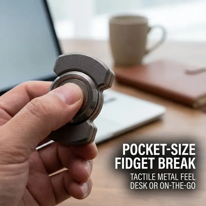3-In-1 Transformable Finger Spinner Coin Edc, Original High-Speed Rotation, Adult Stress Relief Game Gift, Unique Design, Stress Relief Fidgets #GLOBAL PICKS