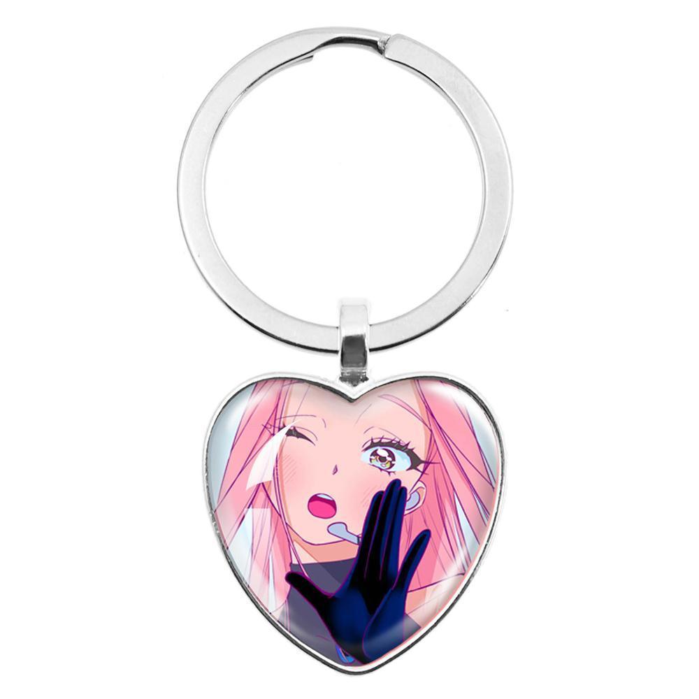ALIEN STAGE Mizi Sua Till Ivan Hyuna Luka Glass Pendant Keychain Jewelry Accessories Souvenir Key Ring Fans Gift Necklace
