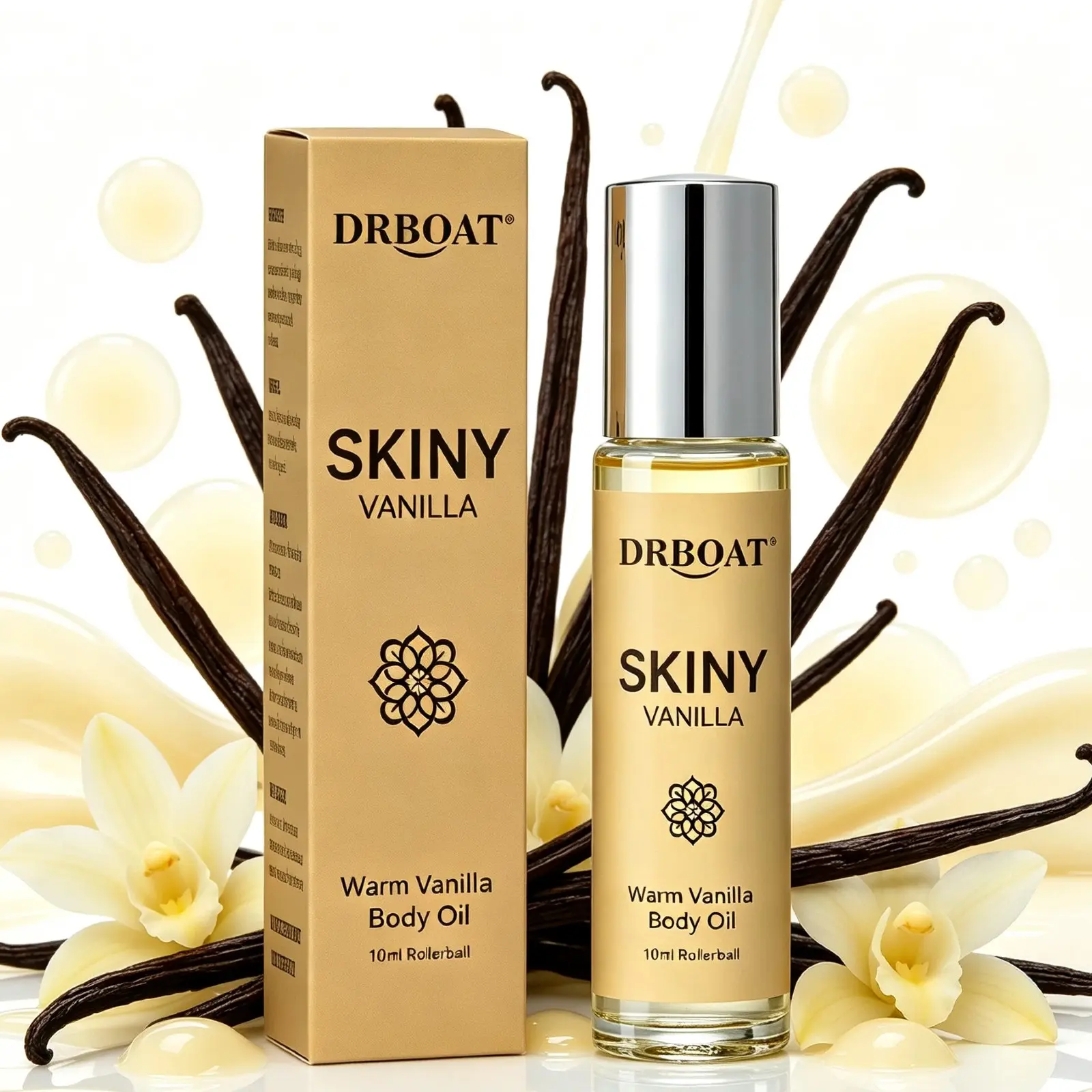 10ML Vanilla Dating Pheromone Oil - Roll On Creamy Vanilla Perfume Oil, Soft Warm Vanilla Eau de Toilette for Men and Women, Sweet Gourmand Vanilla Fragrance Oil Dating Travel Pocket Daily Use