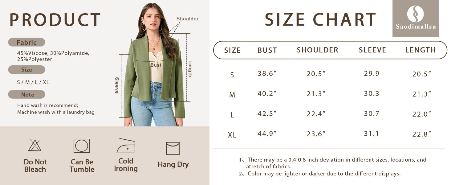 Women's Cropped Cardigan Open Front Shawl 2025 Fall Trendy Long Sleeve Sweater Jacket Normal Type Fashionable Outerwear TikTokShopBlackFriday Women's Cropped Cardigan Open Front Shawl 2025 Fall Trendy Long Sleeve Sweater Jacket Normal Type Fashionable Outerwear TikTokShopBlackFriday