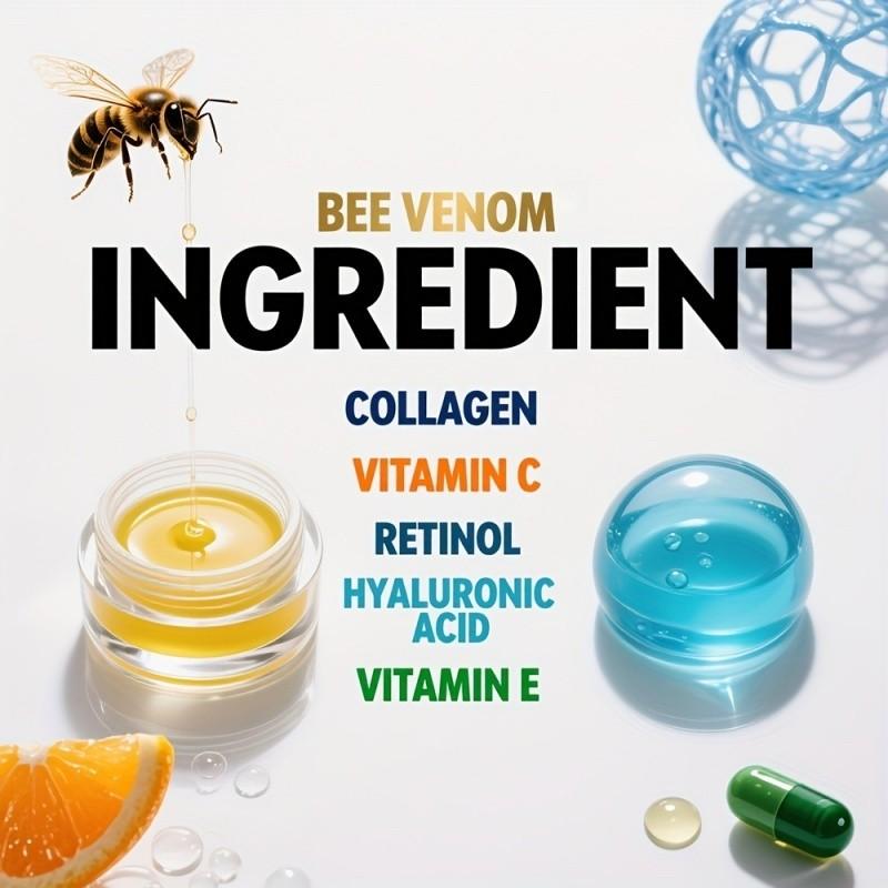 Bee Venom Facial Brightening Cream with Niacinamide Honey Vitamin E, Brighten and Smooth Uneven Skin Tone, 24 Hour Deep Moisturizing