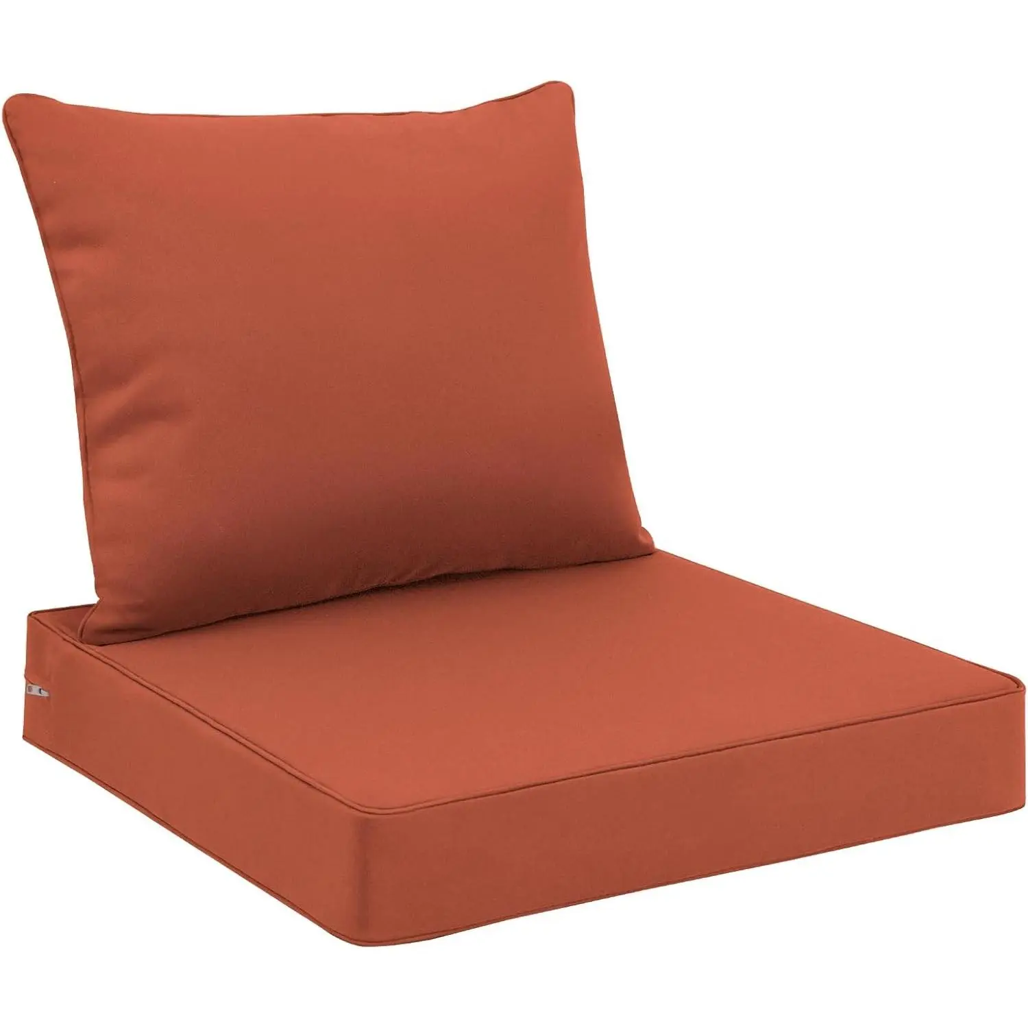 Outdoor Seat Cushion Set 24 x 24 Inch Waterproof & Fade Resistant Patio Furniture Cushions with Removable Cover Deep Seat & Back Cushion with Tie Straps for Chair Sofa Couch