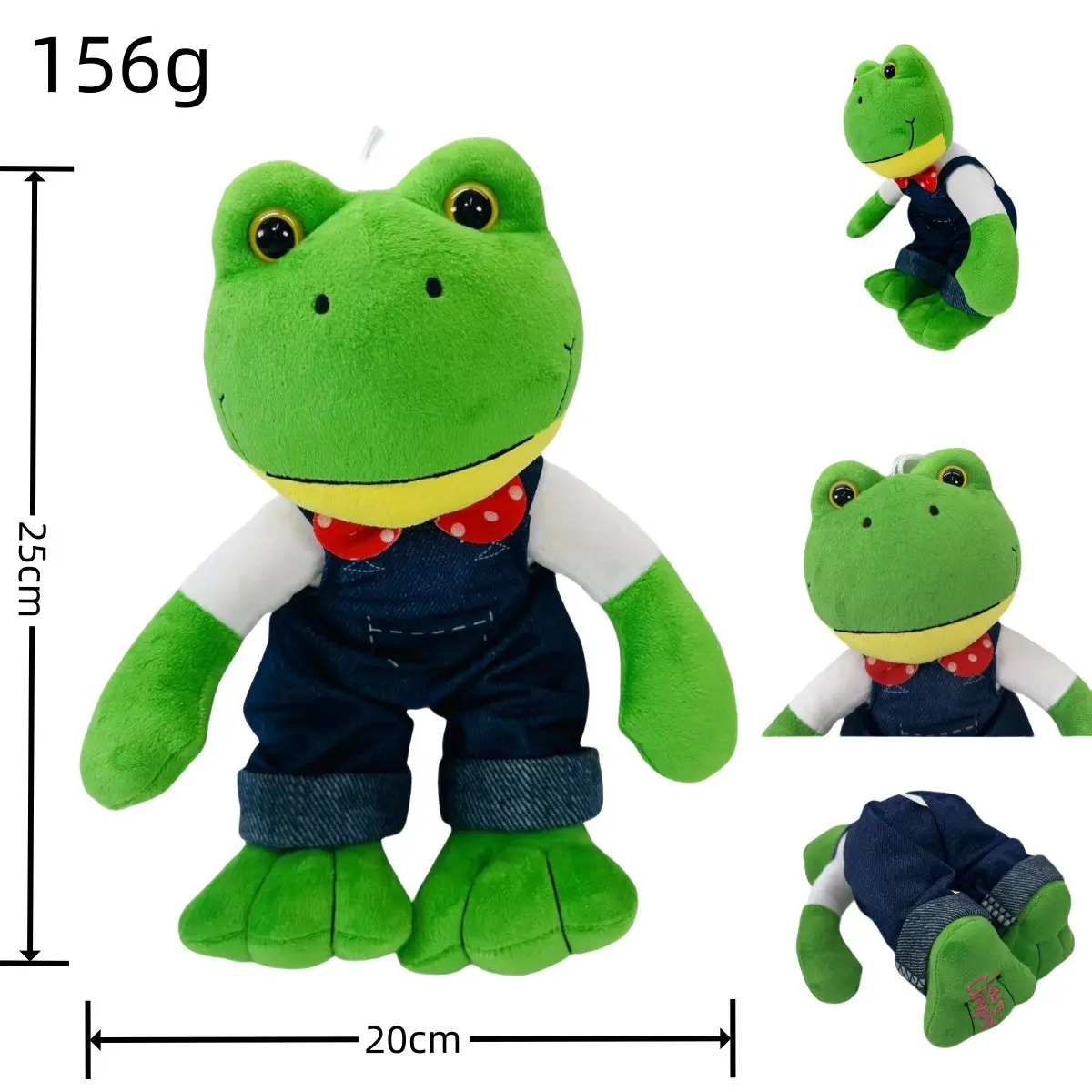 Unisex 25-35cm Long-Legged Frog Stuffed Toy, New Cute Pet Couple Mascot Doll, Cross-Border Internet Celebrity Lonely Mr. Frog Plush Toy