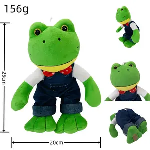 Unisex 25-35cm Long-Legged Frog Stuffed Toy, New Cute Pet Couple Mascot Doll, Cross-Border Internet Celebrity Lonely Mr. Frog Plush Toy