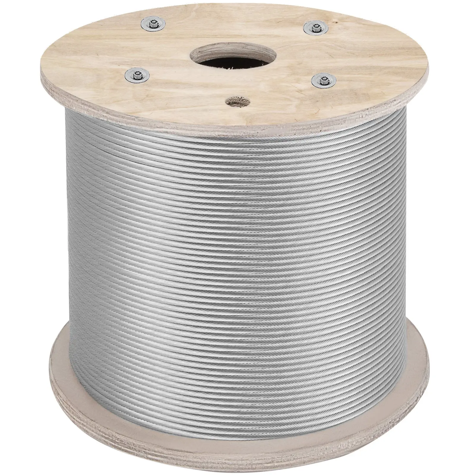 【toolupgrade】VEVOR 1/4" Cable Railing System, 200FT T304 7x19 Tighter Core Stainless Steel Fence Wire for Indoor Furniture Bed Fences, Indoor Users & Aircraft Deck Applications